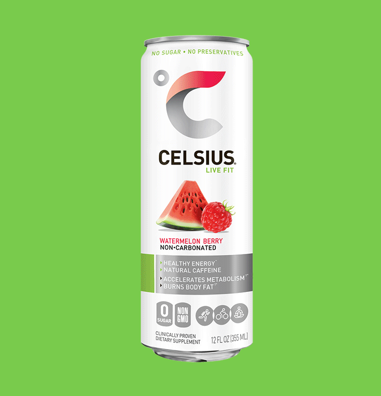 Celsius Sparkling Lime Water' depicted in the image, a bubbly and revitalizing lime-flavored beverage.